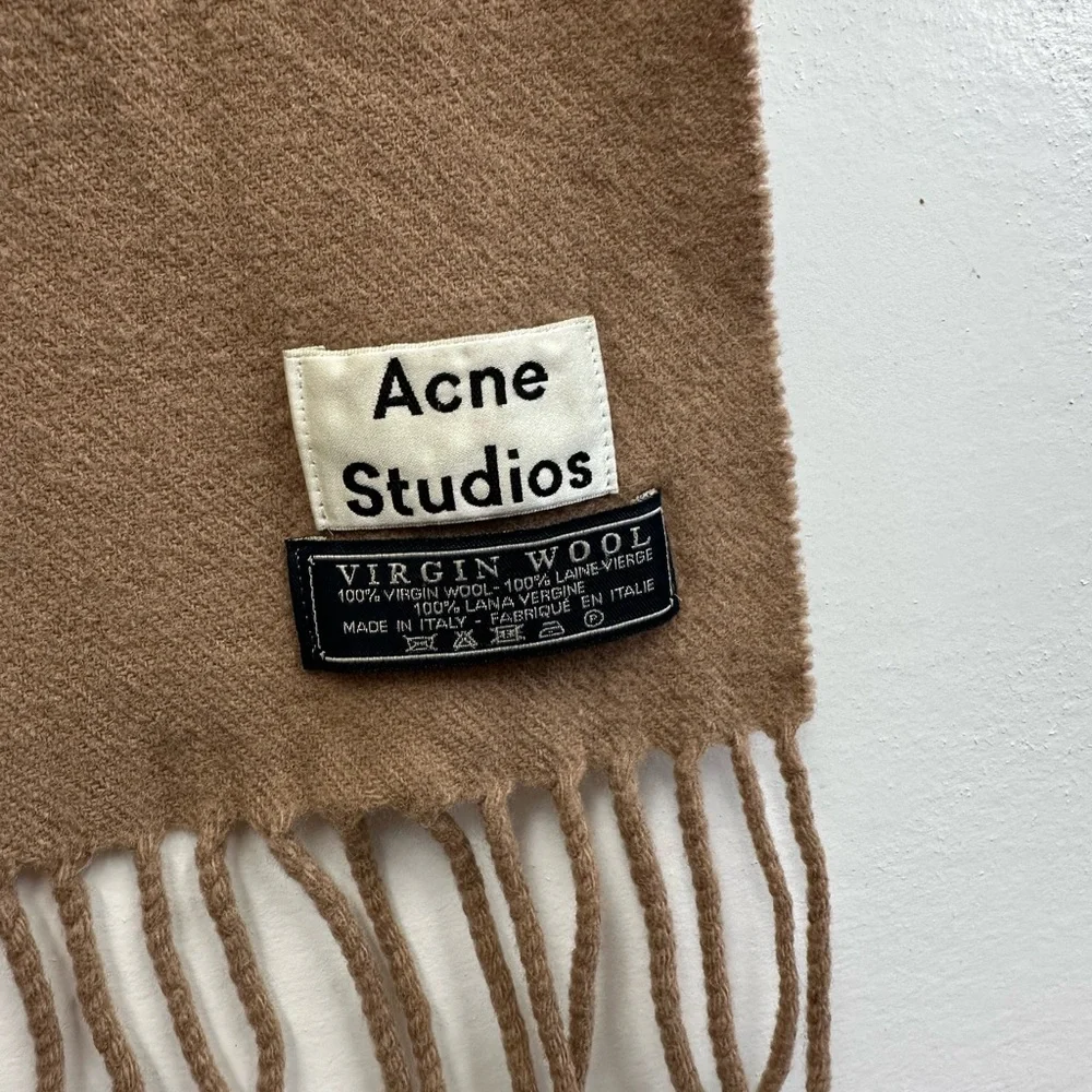 Acne Studios Virgin Wool Scarf - Picture 6 of 7